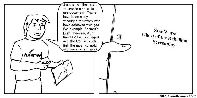 Undecipherable Documents, June 15th, 2005, PlanetName